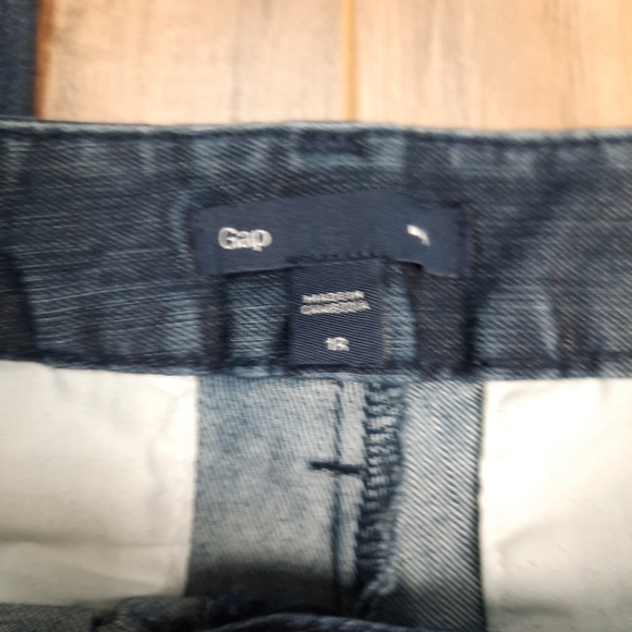 Gap "Outlet" Dark Rinse Flat Front Trouser Jeans - Picture 3 of 3
